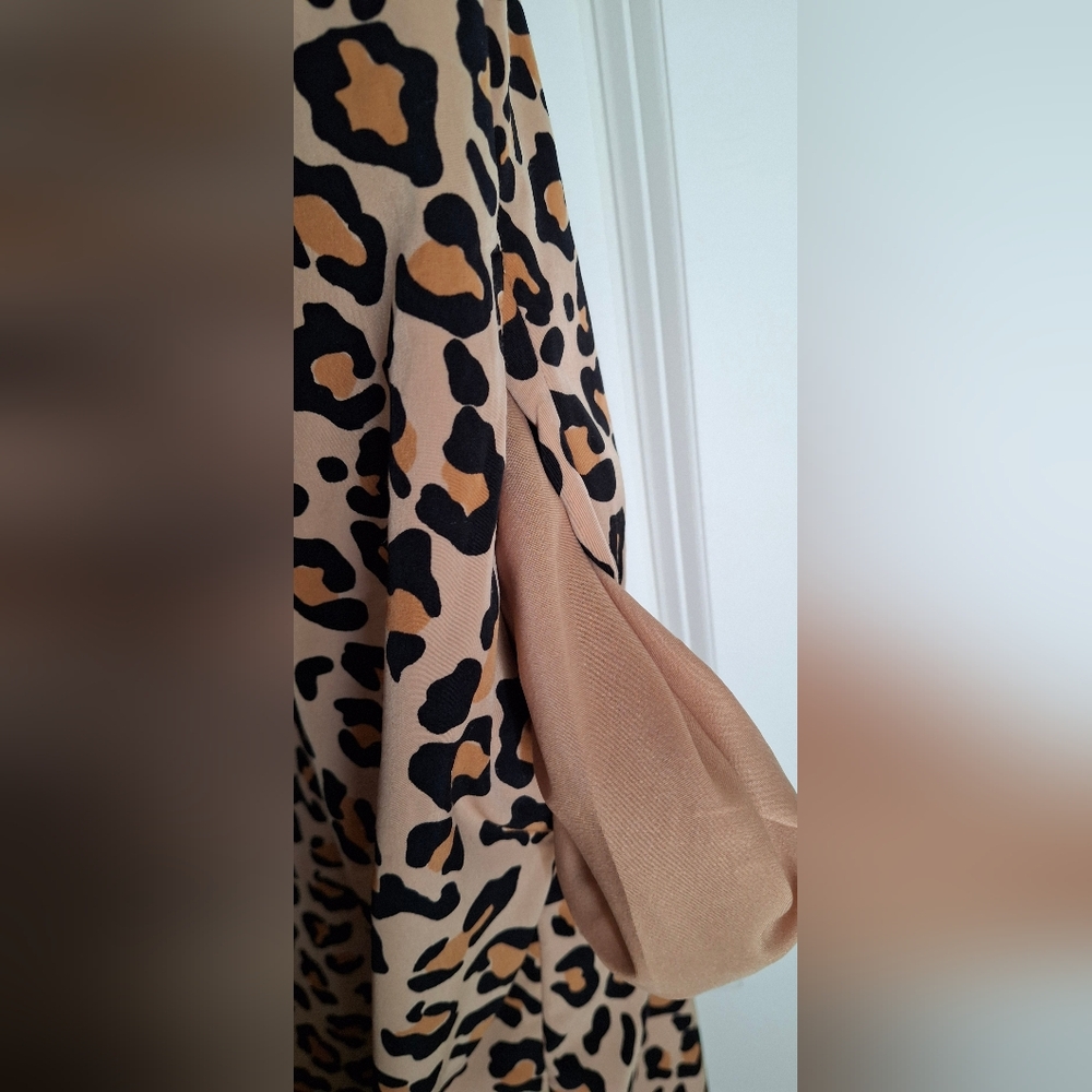 Gap strech animal print womens dress sz 8 casual party cocktail travel casual - Picture 8 of 9